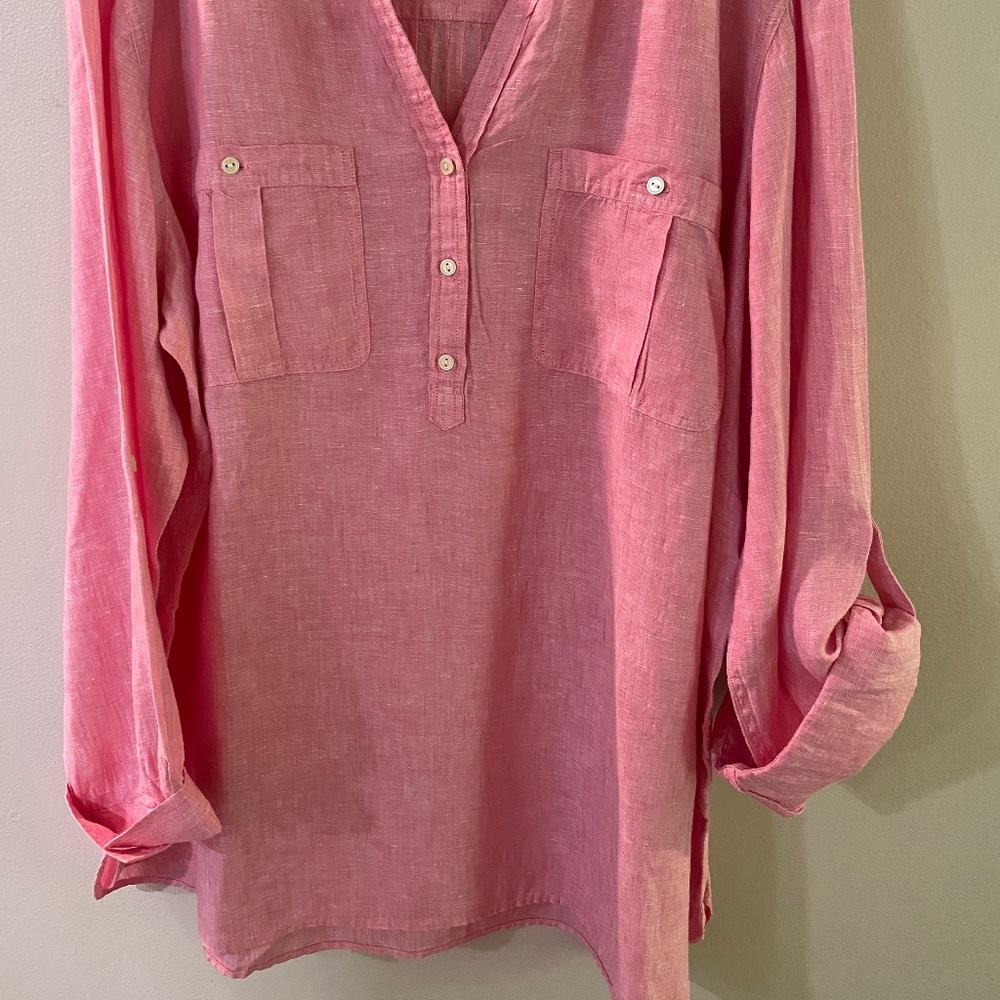 One of Three Talbots 3x Linen shirt